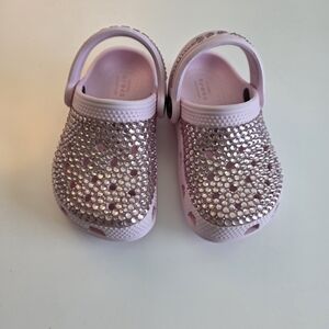 Toddler Crocs with Rhinestones Size 7t